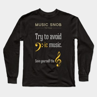 AVOID Bass-ic Music Long Sleeve T-Shirt